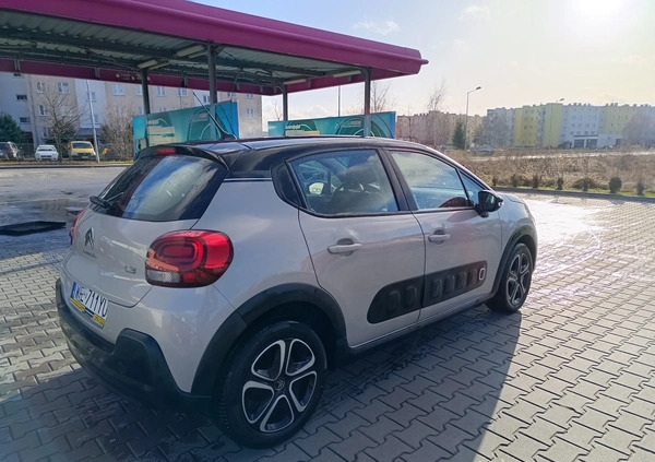 Citroen C3 cena 48000 przebieg: 97000, rok produkcji 2019 z Chełm małe 742